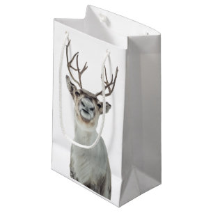Petit Sac Cadeau Photo Reindeer
