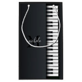 Petit Sac Cadeau Piano noir et blanc (Dos)