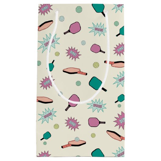 Petit Sac Cadeau Pickleball ! Motif coloré amusant (Devant)