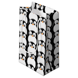 Petit Sac Cadeau Pingouin gras mignon sur tout le Motif d'impressio
