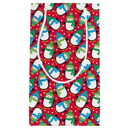 Petit Sac Cadeau Pingouins (Devant)
