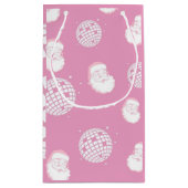 Petit Sac Cadeau Pink Disco Santa Claus (Dos)