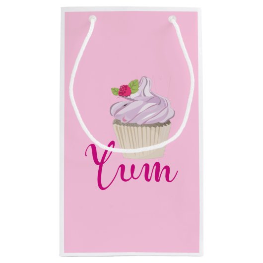 Petit Sac Cadeau Pink Frosted Cupcake Yum! (Dos)