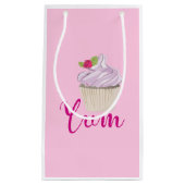 Petit Sac Cadeau Pink Frosted Cupcake Yum! (Devant)