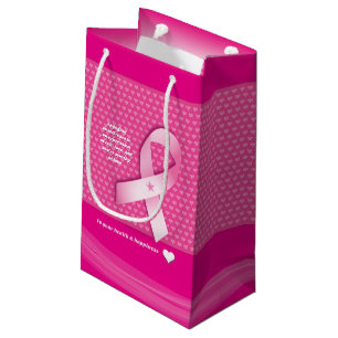 Petit Sac Cadeau Pink Ribbon Sensibilisation au cancer du sein Amou