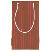 Petit Sac Cadeau Pinstripes orange (Devant)