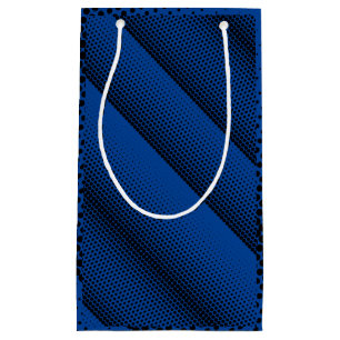 Petit Sac Cadeau Pixel Motif 08.B.w Bleu BG