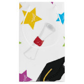 Petit Sac Cadeau Plafond de diplôme et étoiles (Dos)
