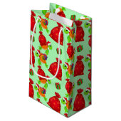 Petit Sac Cadeau Plage Noël tortue de mer Père Noël (Dos Angle)