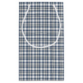 Petit Sac Cadeau Plaid blanc bleu 1 (Dos)
