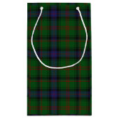 Petit Sac Cadeau Plaid bleu vert tartan Park (Dos)