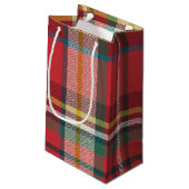 Petit Sac Cadeau Plaid Christmas Holiday Red Green Rustic (Dos Angle)