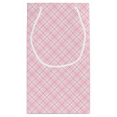 Petit Sac Cadeau Plaid rose-clair (Dos)