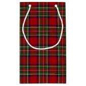 Petit Sac Cadeau Plaid Sac-Rouge de cadeau (Dos)