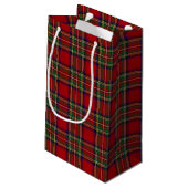 Petit Sac Cadeau Plaid Sac-Rouge de cadeau (Dos Angle)