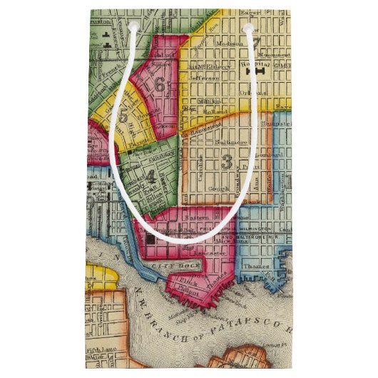 Petit Sac Cadeau Plan de Baltimore (Devant)