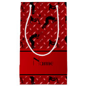 Petit Sac Cadeau Plaque d'acier rouge nommée de diamant luttant (Devant)