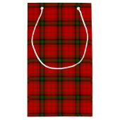 Petit Sac Cadeau Plaque rouge vert tartan MacDougall (Dos)
