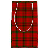 Petit Sac Cadeau Plaque rouge vert tartan MacDougall (Devant)