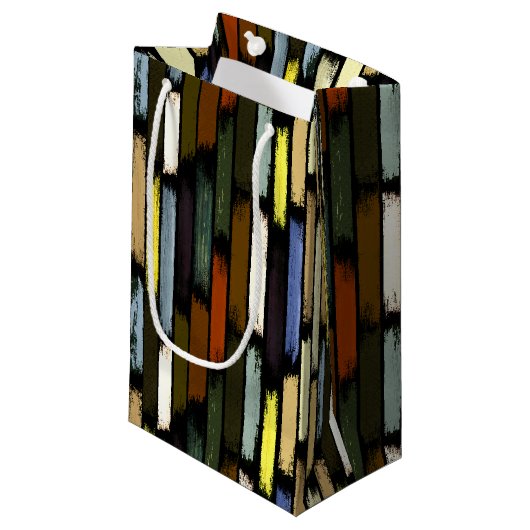 Petit Sac Cadeau Pluie de couleurs 4 (Devant Angle)