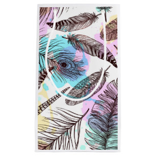 Petit Sac Cadeau Plumes de paquetage