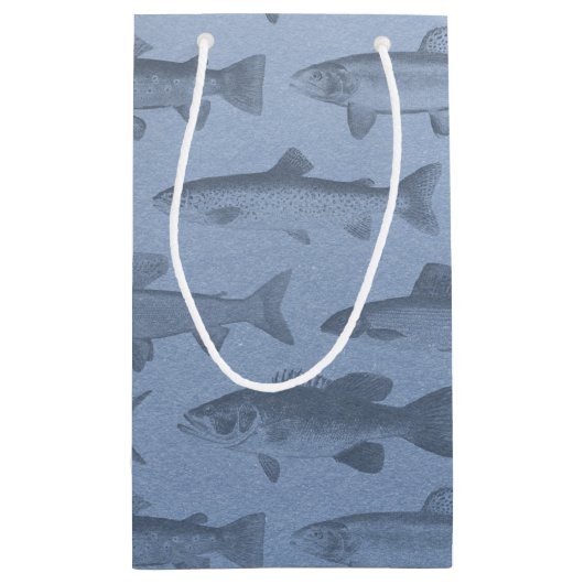 Petit Sac Cadeau Plutôt Pêcher Motif de poisson personnalisé (Dos)