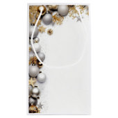 Petit Sac Cadeau Pochette Cadeau "Boule Doré" (Dos)