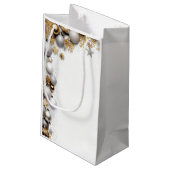 Petit Sac Cadeau Pochette Cadeau "Boule Doré" (Dos Angle)