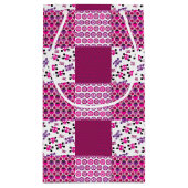 Petit Sac Cadeau Pointe de polka rétro (Dos)