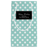 Petit Sac Cadeau Points de Mint Personnalisés (Devant)