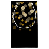 Petit Sac Cadeau Points de Parties scintillant Gold Faux mariages p (Dos)