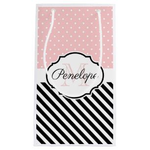 Petit Sac Cadeau Points mignons et bandes