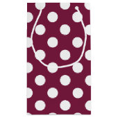 Petit Sac Cadeau Pois blancs en Bourgogne (Dos)