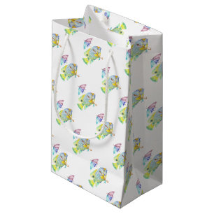 Petit Sac Cadeau Poisson avec parapluie