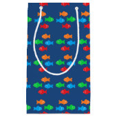 Petit Sac Cadeau Poisson Coloré (Devant)