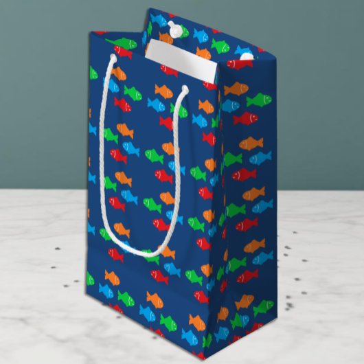 Petit Sac Cadeau Poisson Coloré