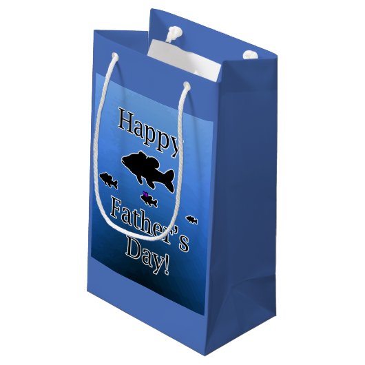 Petit Sac Cadeau Poisson fête des pères (Dos Angle)