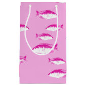 Petit Sac Cadeau Poisson rose (Devant)