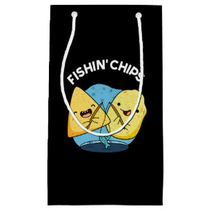 Petit Sac Cadeau Poissons jetons drôle Nourriture jeu BG foncé