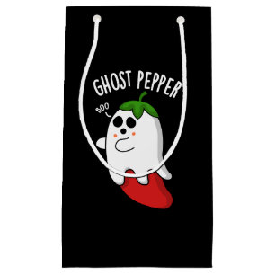 Petit Sac Cadeau Poivre Fantôme Funny Chili Pun Dark BG