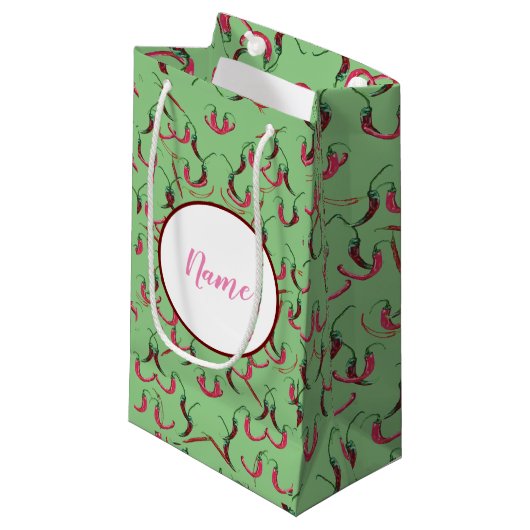 Petit Sac Cadeau Poivrons (Devant Angle)