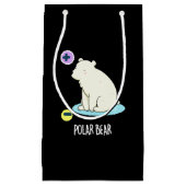 Petit Sac Cadeau Polar Ours Funny Science Pun Dark BG (Devant)