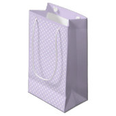 Petit Sac Cadeau polka dots in  soft lavender (Devant Angle)