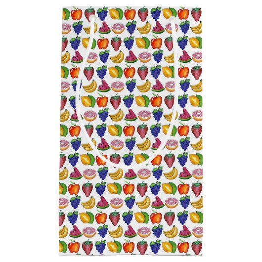 Petit Sac Cadeau Pomme Banane citron citron Lime Raisins Fruit Berr (Devant)