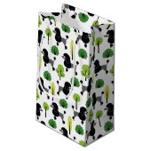 Petit Sac Cadeau Poodle dans le parc. (Dos Angle)