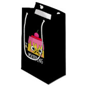 Petit Sac Cadeau Poot Drôle Pudding Fart Pun Dark BG (Devant Angle)