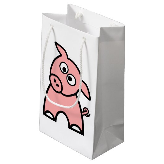 Petit Sac Cadeau Porc (Dos Angle)