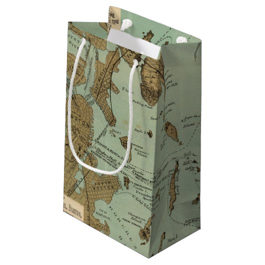 Petit Sac Cadeau Port de Boston (Dos Angle)