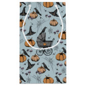 Petit Sac Cadeau Porte-bébé gothique Halloween bleu (Dos)