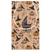 Petit Sac Cadeau Porte-bébé gothique Halloween Orange (Dos)